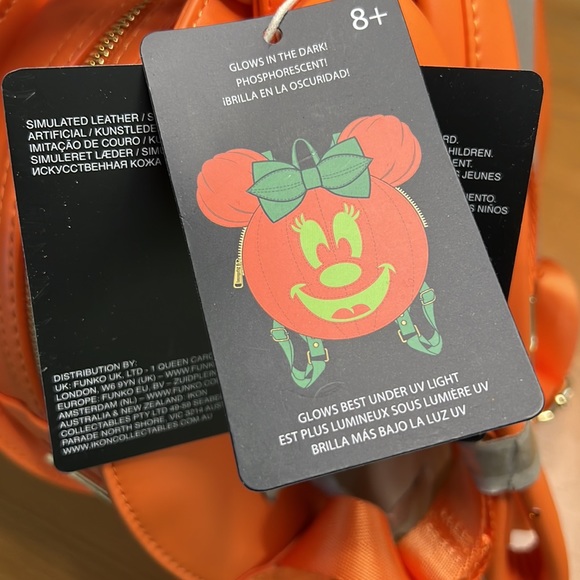 Disney Minnie Mouse pumpkin Loungefly Backpack - Picture 6 of 6